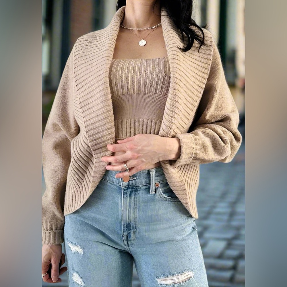 ELAN Knit Cardigan & Tank Set - Picture 12 of 12